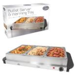 Quest Large Buffet Server & Warming Plate. - BW. Quick and easy to set up and use. It has three