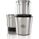 3 x Quest 34170 Electric Wet and Dry Grinder / One Touch Operation / Coffee, Spices, Nuts, Fruit,