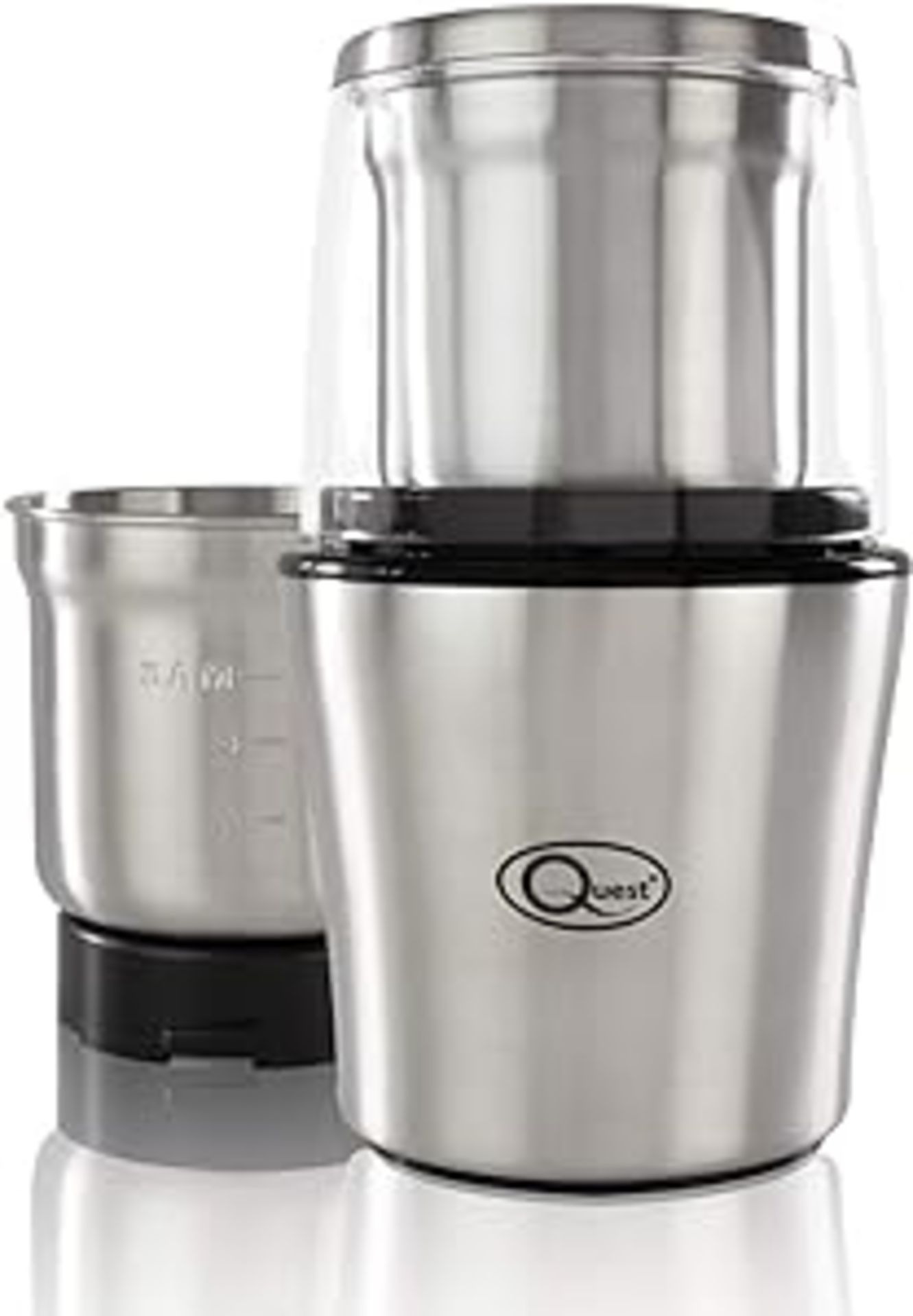 3 x Quest 34170 Electric Wet and Dry Grinder / One Touch Operation / Coffee, Spices, Nuts, Fruit,