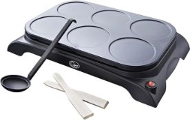 2 x Quest 35319 Pancake Maker and Grill / 6 Non-Stick Moulds - R9.2.