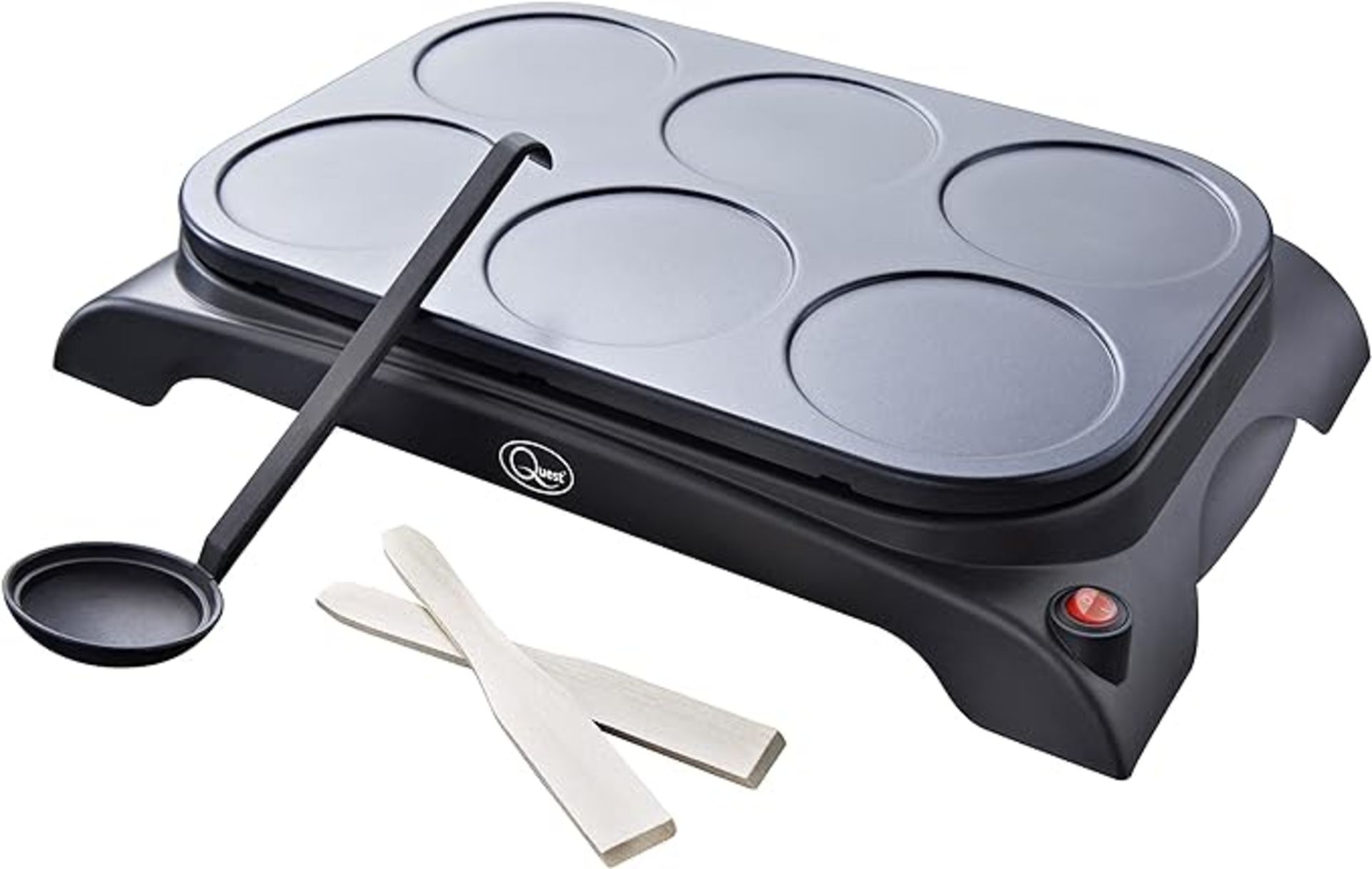 2 x Quest 35319 Pancake Maker and Grill / 6 Non-Stick Moulds - R9.2.