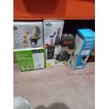 6 x Mixed Lot to include Deep Fat Fryer, Nutri Q Food Processor, Fan Heater and more - R9.2.