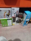 6 x Mixed Lot to include Deep Fat Fryer, Nutri Q Food Processor, Fan Heater and more - R9.2.