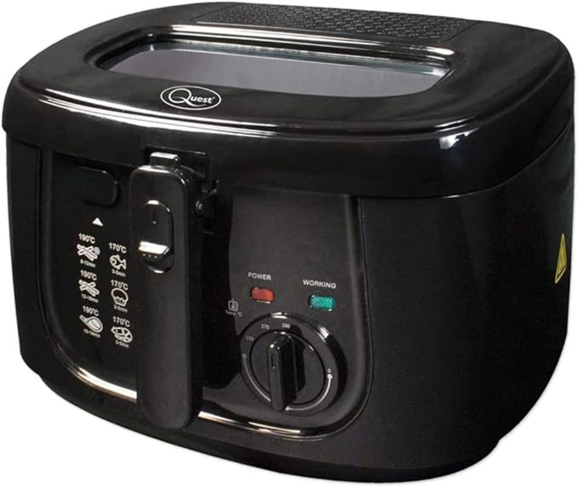 Quest 35239 2.5L Deep Fryer/Features Removable Lid & Large Observation Window/Adjustable