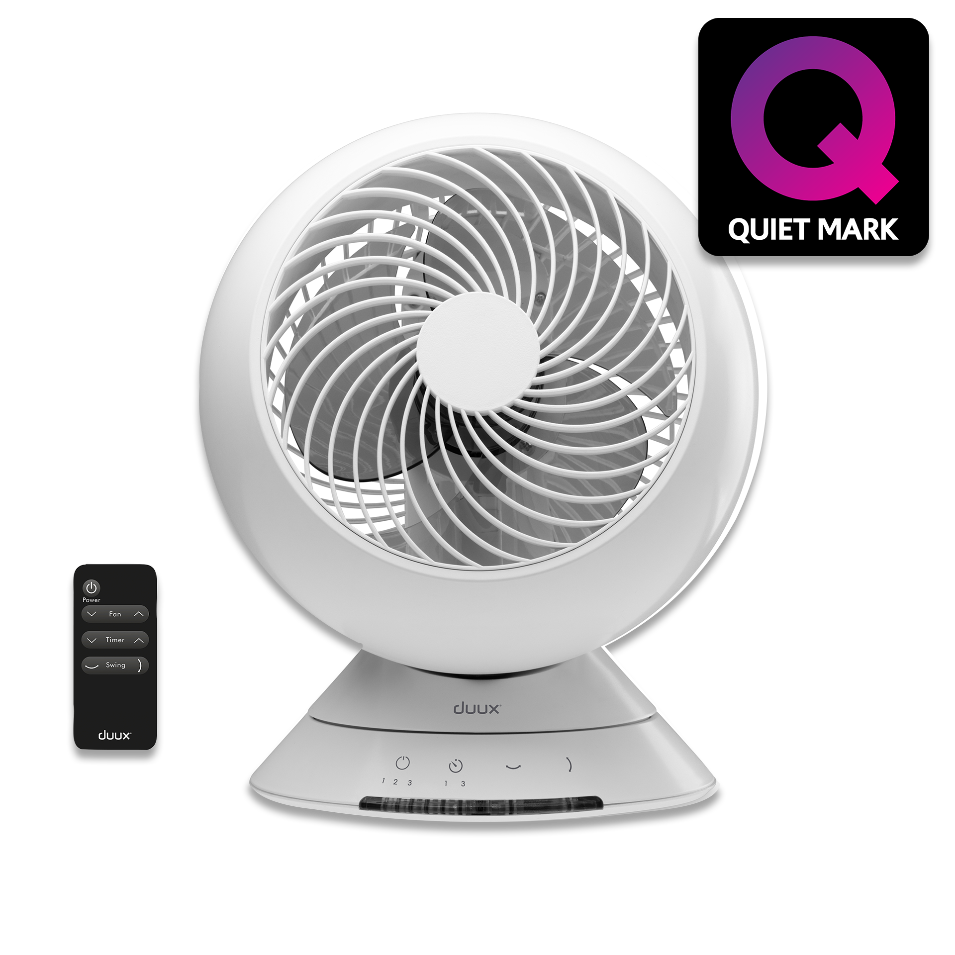 Globe Table Fan White. - BW. Globe is your perfect desk companion, with its impressive