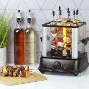 Quest 37119 10 Skewer Kebab Maker Grill/Vertical Rotisserie Kebab Machine/Includes Skewers / 60