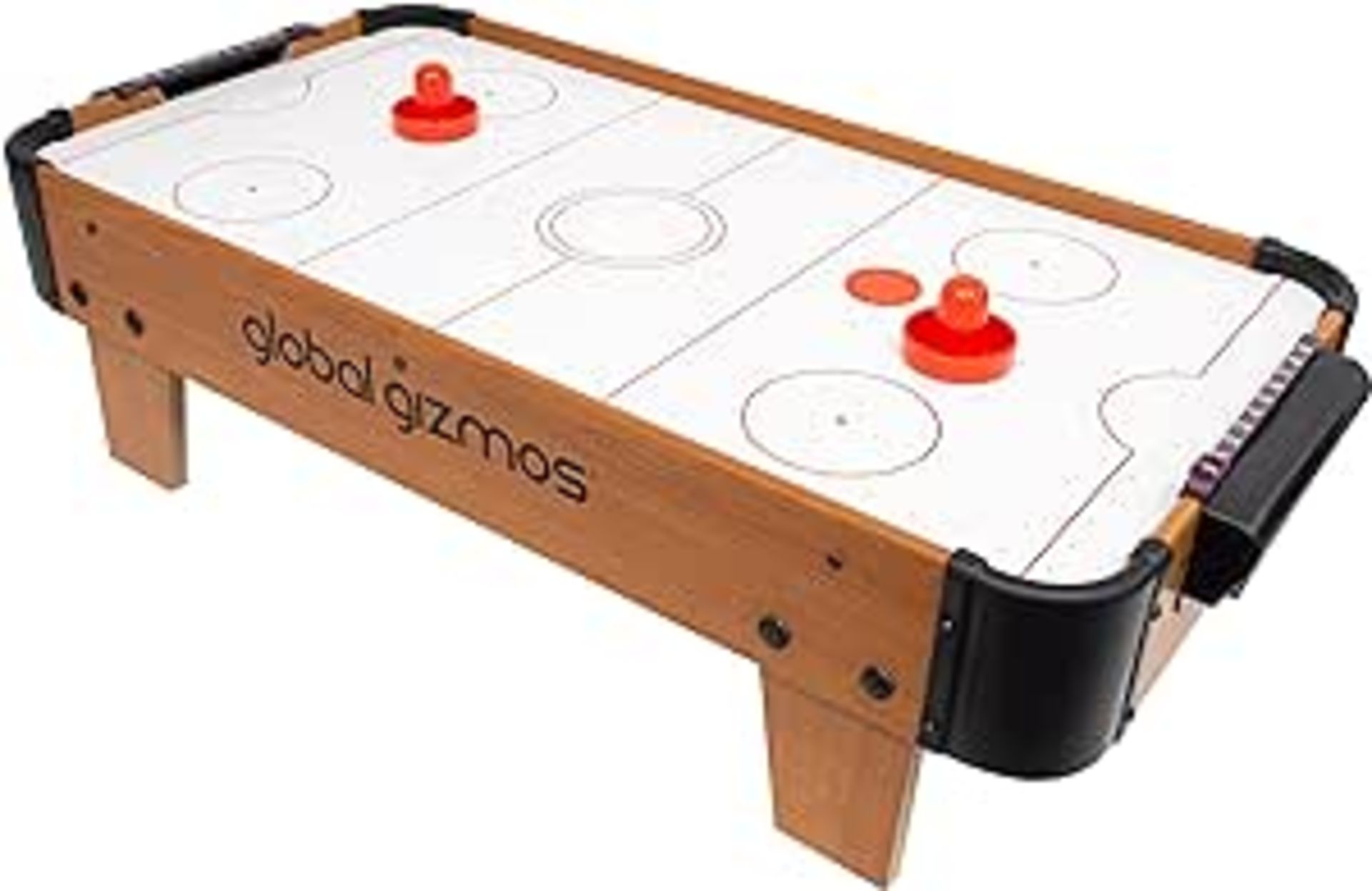 2 x Global Gizmos 55979 Deluxe Table Top Air Hockey Game/Set - R9.1.