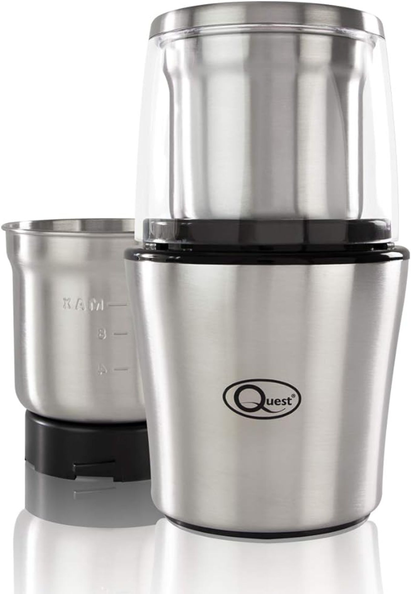 5 x Quest 34170 Electric Wet and Dry Grinder / One Touch Operation / Coffee, Spices, Nuts, Fruit,