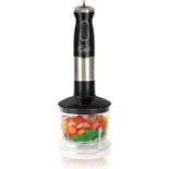 Quest 35099 3 in 1 Stick Blender, Food Processor & Chopper / Blend, Whisk & Crush Foods / Variable