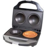 Quest 35970 Double Deep Fill Pie Maker/Features Built-In Crimping Edge & Separate Pastry Cutter/