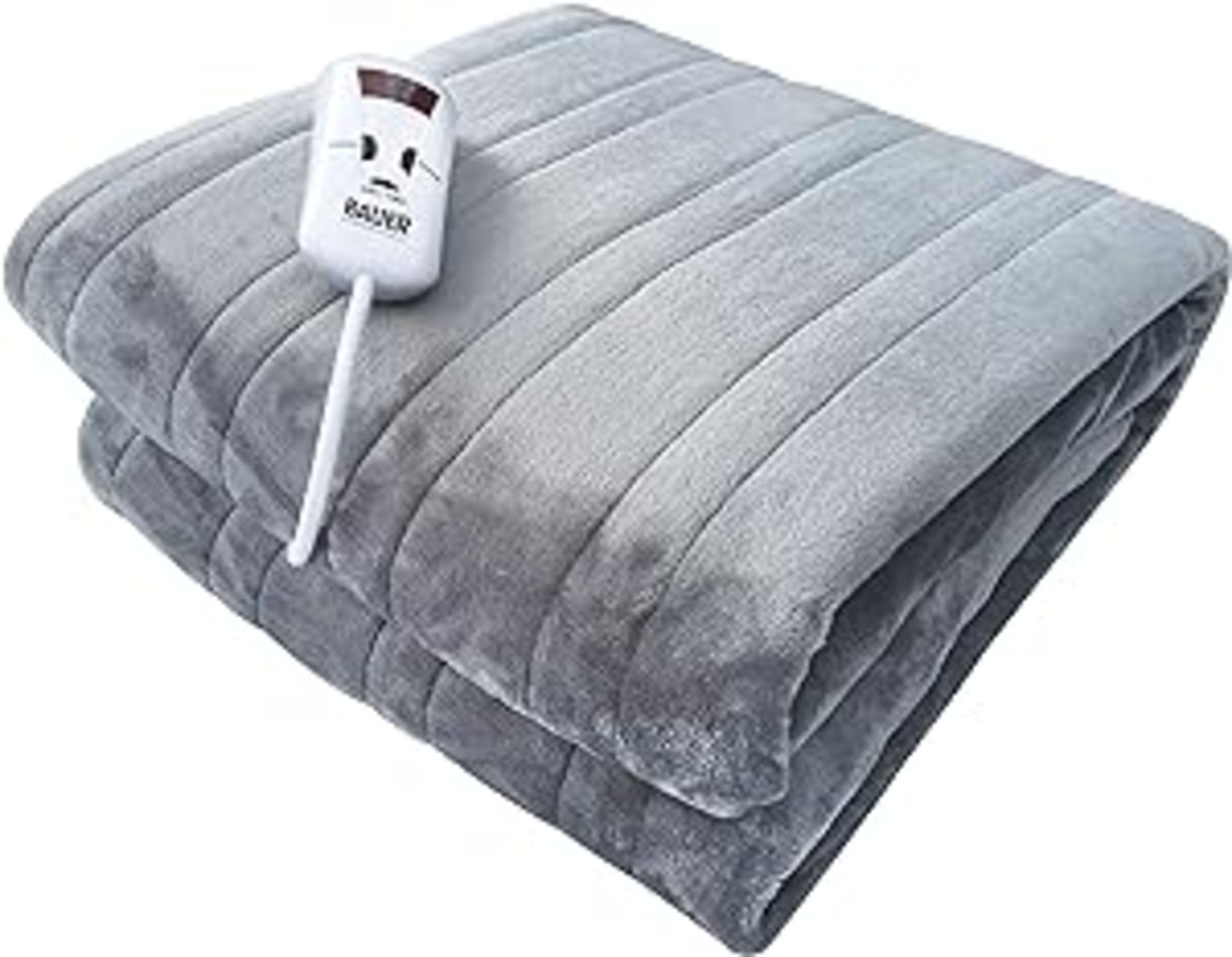 Bauer Electric Heated Throw Blanket with Luxury Fleece Lining | 10 Heat Levels | Machine Washable. -