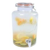 The Vintage Company 7.6L Airtight Glass Drinks Dispenser - Clear. - BW. Add the perfect finishing