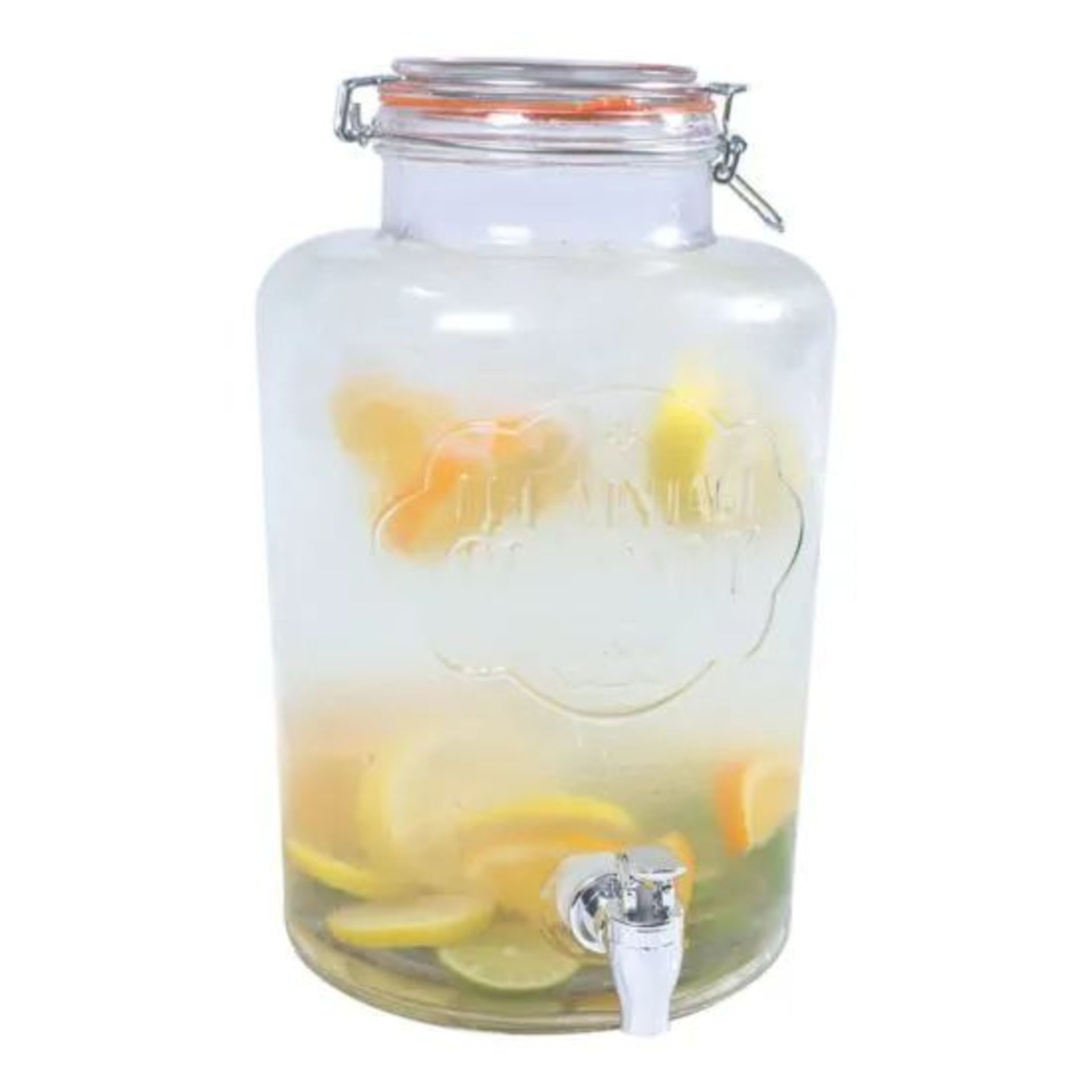 The Vintage Company 7.6L Airtight Glass Drinks Dispenser - Clear. - BW. Add the perfect finishing