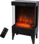 Benross 44140 Electric Fireplace Space Heater/Cast Iron Log Burner Effect / 2 Heat Settings/ Touch