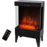 Benross 44140 Electric Fireplace Space Heater/Cast Iron Log Burner Effect / 2 Heat Settings/ Touch