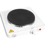 Quest 35240 Electric Single Hob / Hot Plate with Temperature Control / 1500W Hob / 5 Temperature