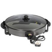 5 x Quest 35500 Multi-Function Electric Cooker Pan with Lid/Adjustable Thermostatic Control/Non-