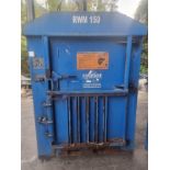 RWM 150 Mid Range Waste Baler. • Press force – 8 Tonnes. • Loading aperture (H x W x D) – 470 x