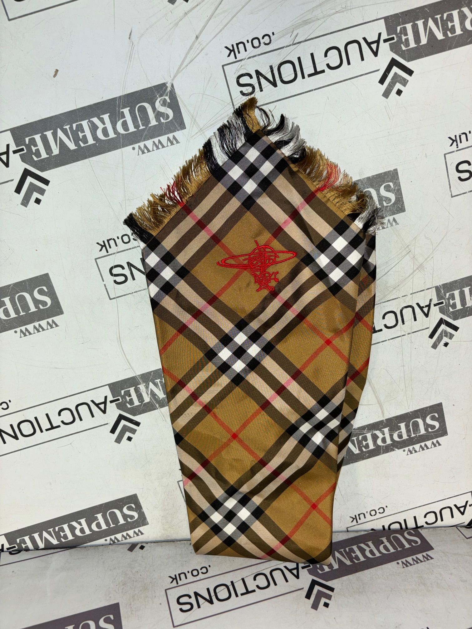 Genuine Burberry Vivienne Westwood Collaboration Large Retro Tie. - Image 3 of 4