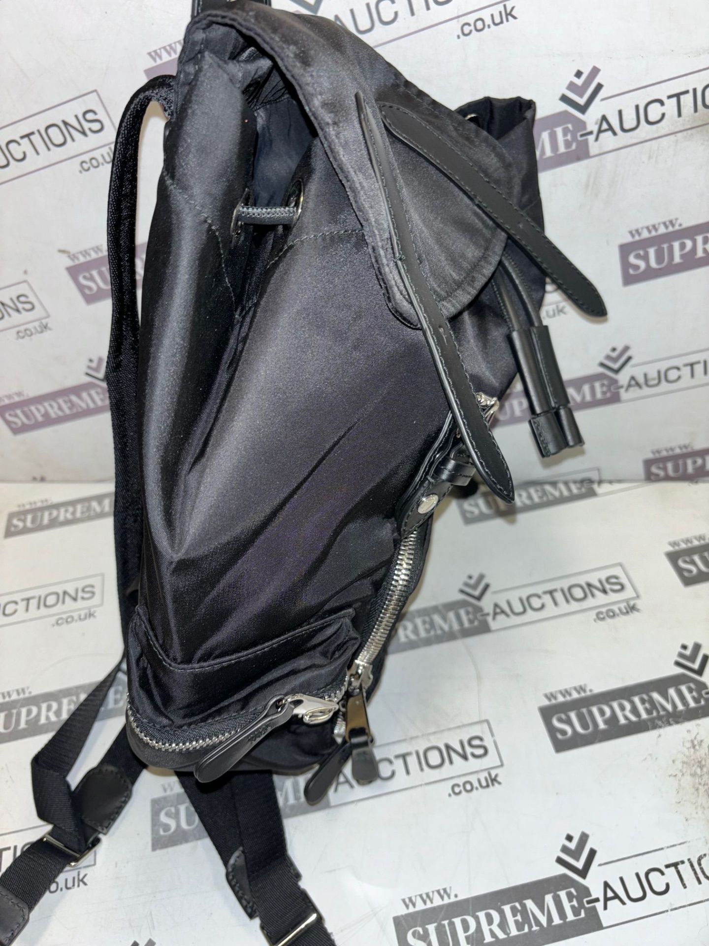 Genuine Burberry Medium Rucksack In Technical Nylon And Leather - Image 6 of 9