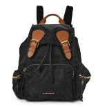 Genuine Burberry Nylon Medium Rucksack Backpack Black, personalised SBDC. Used for training.