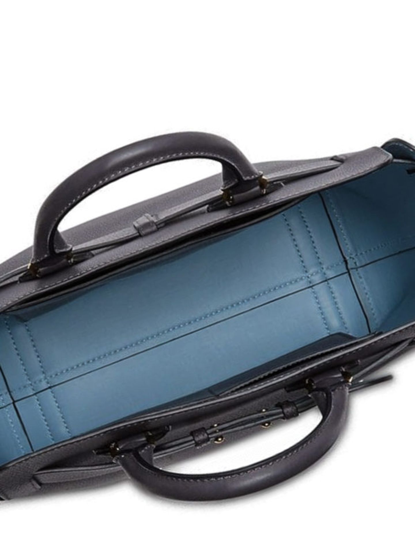Genuine Burberry The Medium leather Belt Bag. Charcoal grey and baby blue. - Bild 4 aus 13