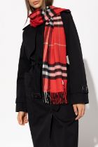 Genuine Burberry Red/Blue Tartan Scarf with spots