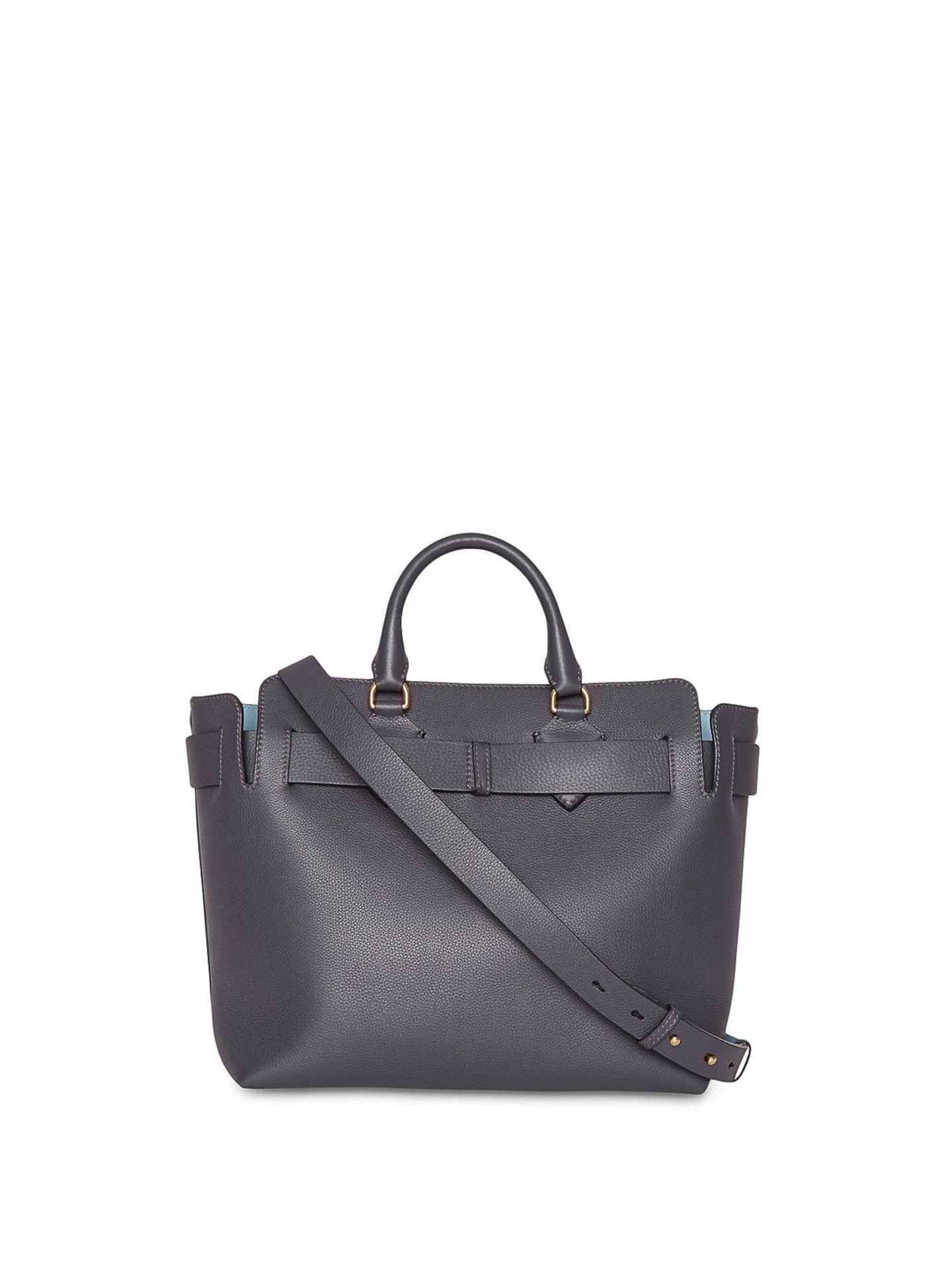 Genuine Burberry The Medium leather Belt Bag. Charcoal grey and baby blue. - Bild 2 aus 13