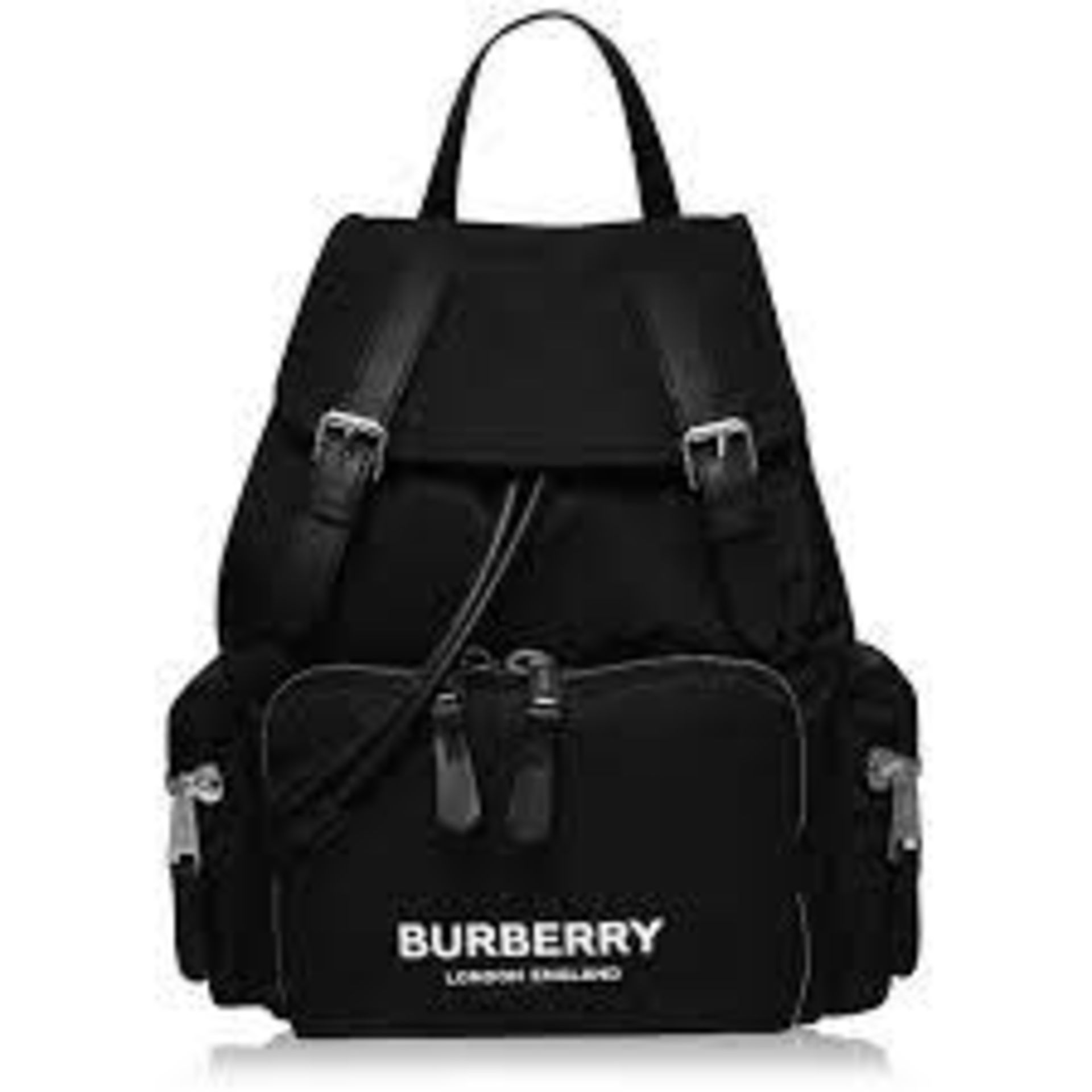 Genuine Burberry Medium Rucksack In Technical Nylon And Leather - Image 2 of 9