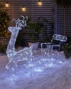 outdoor reindeer sleigh - ER27