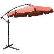 Outsunny 9 ft. Offset Hanging Umbrella Cantilever Patio Umbrella - ER27
