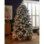 Green Aspen Flocked Christmas Tree 8FT - ER27