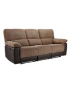 Harlow 3 Seater Recliner Sofa - Charcoal - ER23 *Colour is charcoal