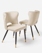 Pair of Joanna Hope Etienne Dining Chairs Champagne - ER26