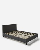 Hayden Fabric Bed Frame - Charcoal *2 boxes* - ER26