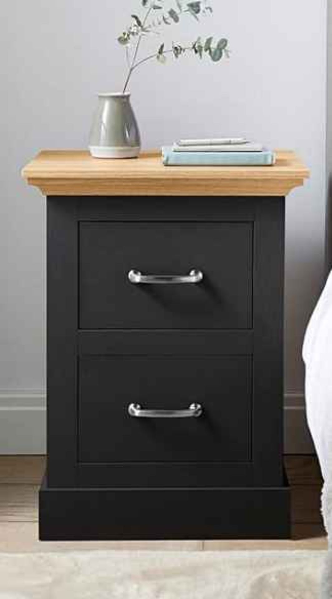 Julipa Ashford 2 Drawer Bedside Table - ER26