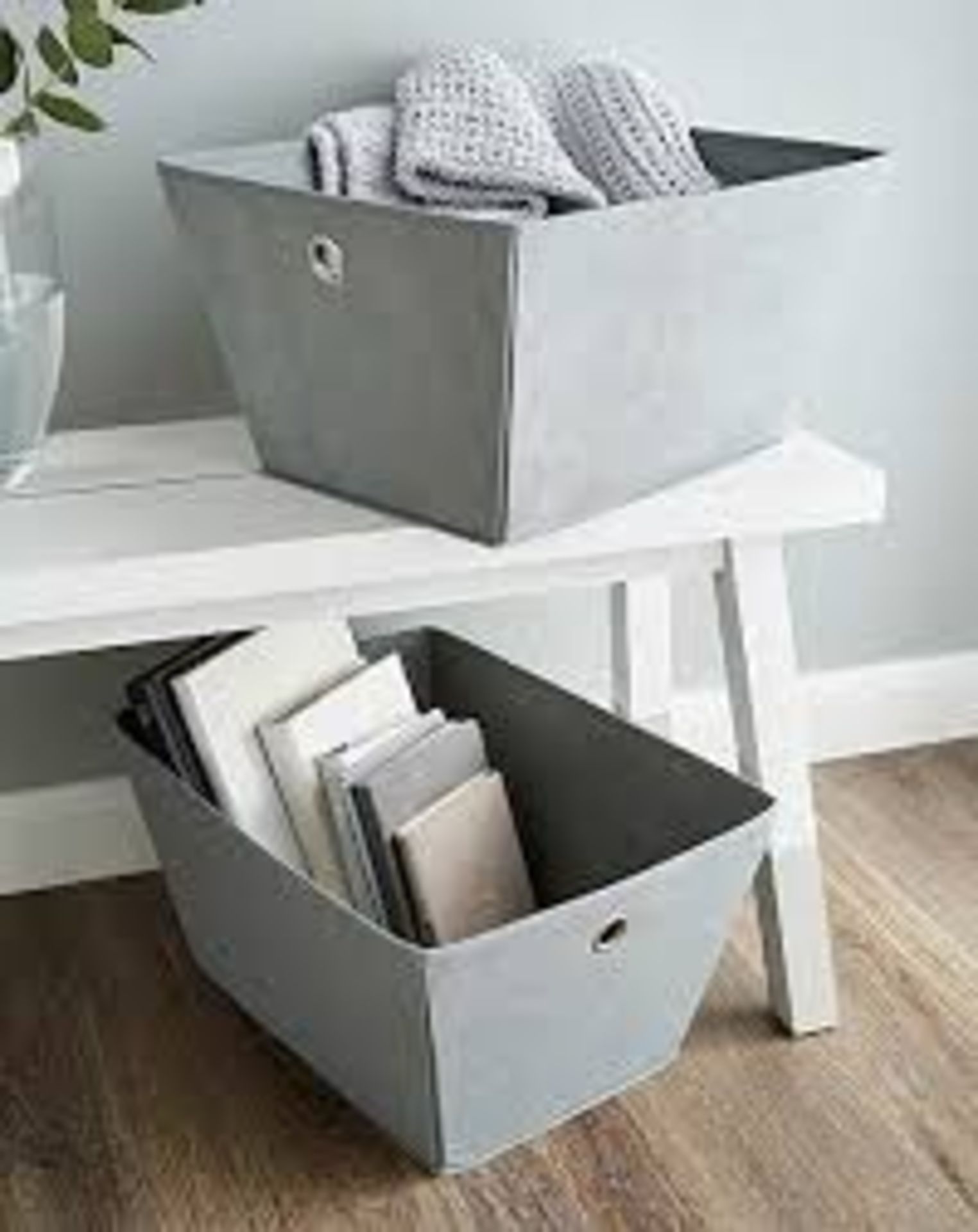 Set of 2 Geometric Storage Baskets - ER22