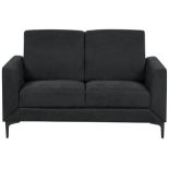 Alicante Fabric 2 seater sofa - Black - ER23