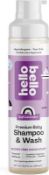 264 X BRAND NEW HELLO BELLO GENTLE SHAMPOO AND BODY WASH SOFT LAVENDER 196ML EXP MAY 2024