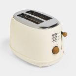 Cream Wood Toaster - ER33