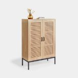 Lena Rattan 2 Door Tall Sideboard - ER35