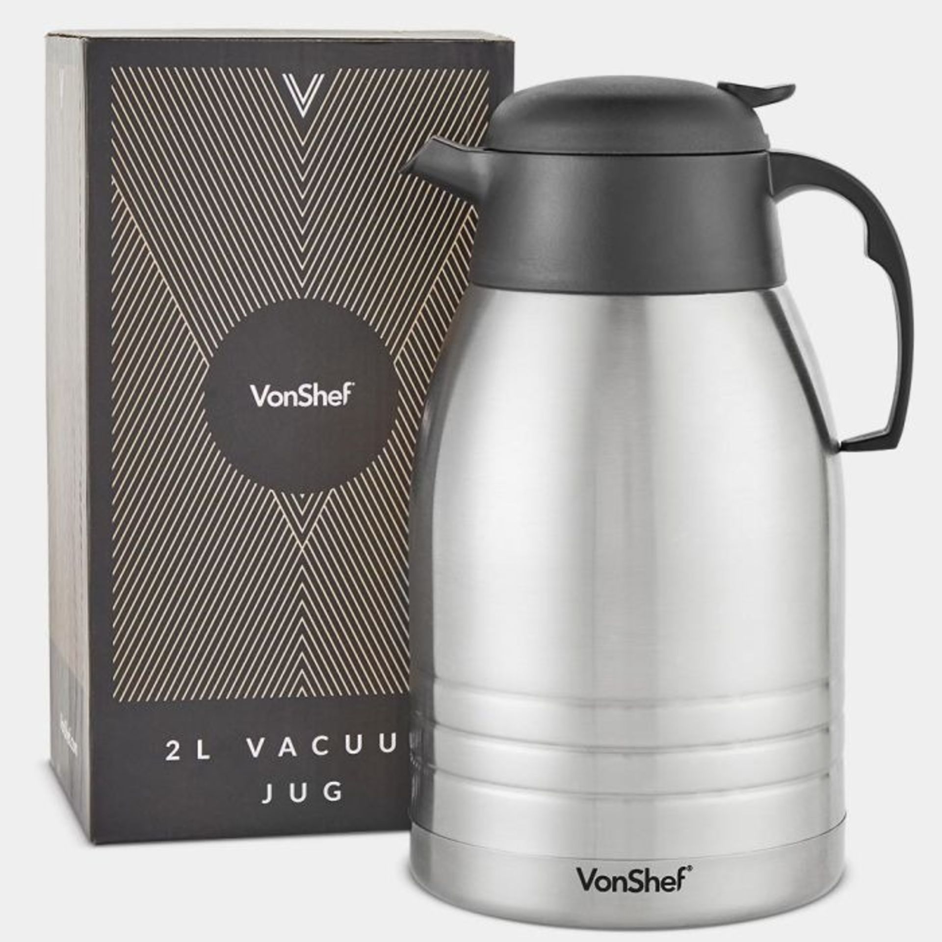 2x 2L Stainless Steel Vacuum Jug -ER51