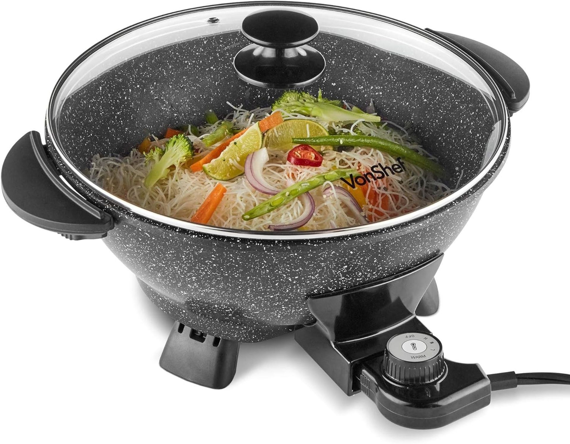 Electric Wok Non-Stick - ER34 *Design may vary