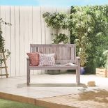 2 Seater Wooden Grey Garden Bench - ER33