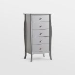 Grey Narrow Chest of Drawers - ER33