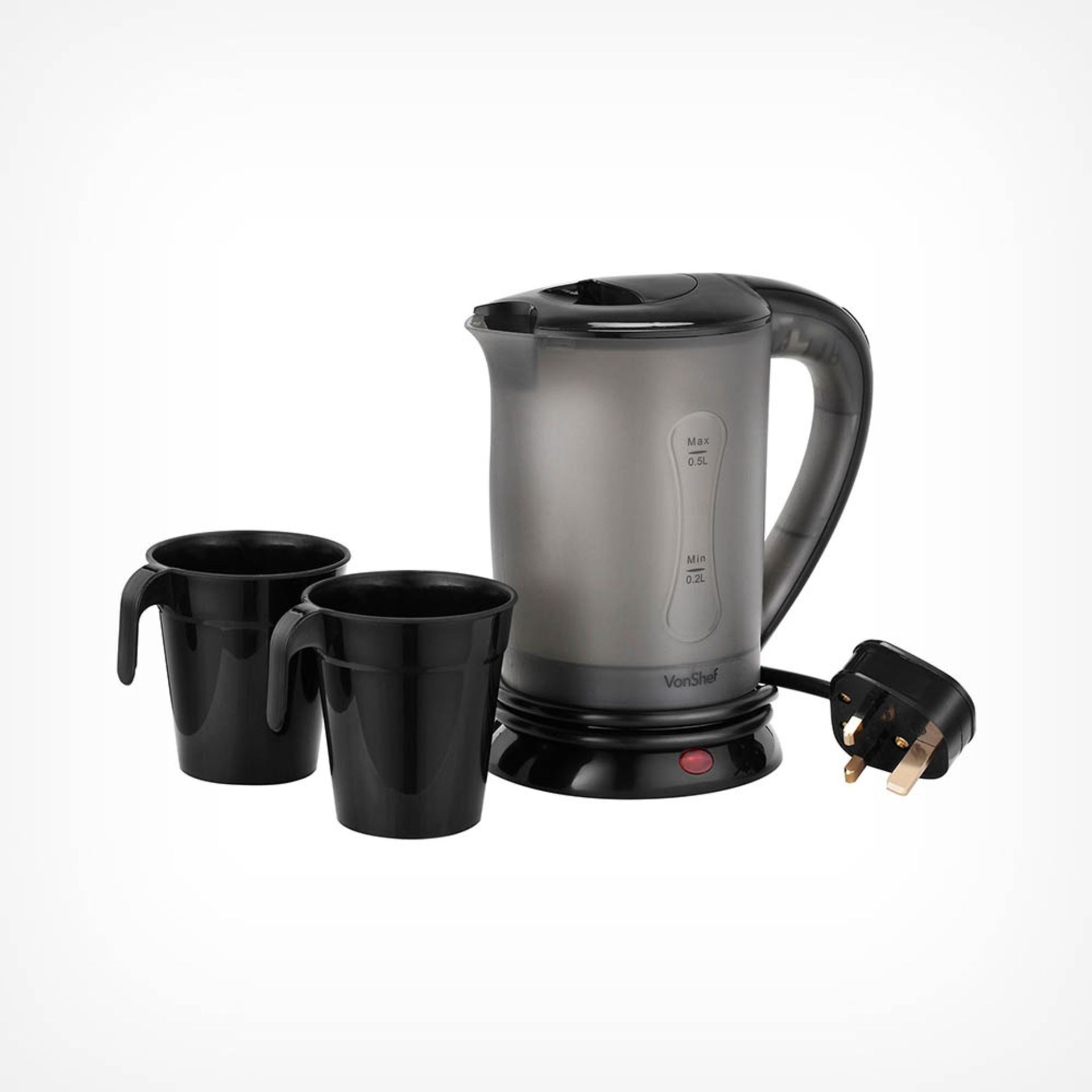 Travel Kettle with 2 Cups - ER34