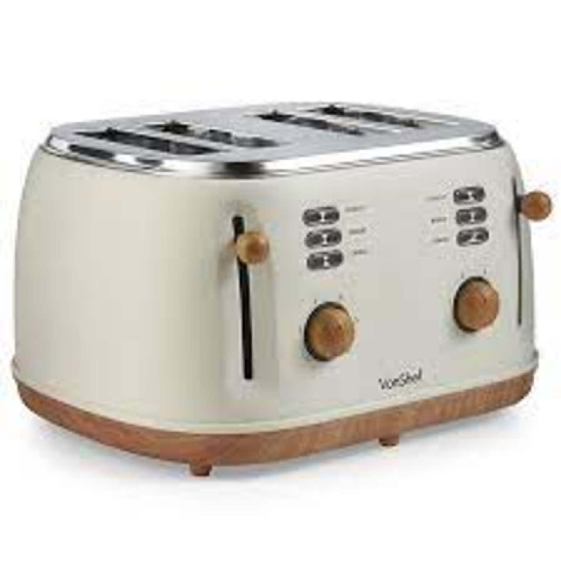 4 Slice Toaster - Nordic Cream - ER35