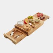 2x 3 Layer Cheese Board With Knives - ER51