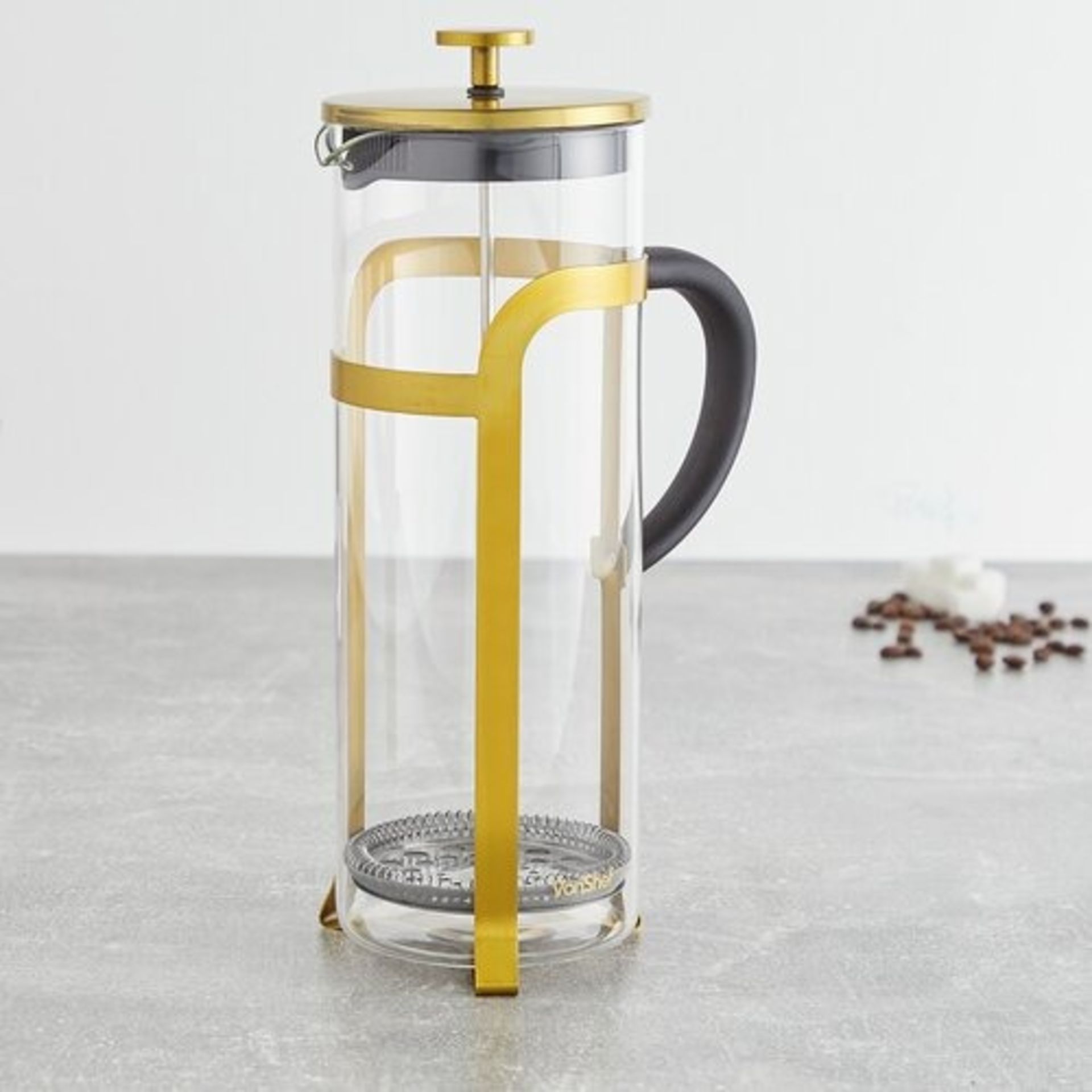 1.5L Chrome Glass Cafetiere - Coffee Makers - ER33