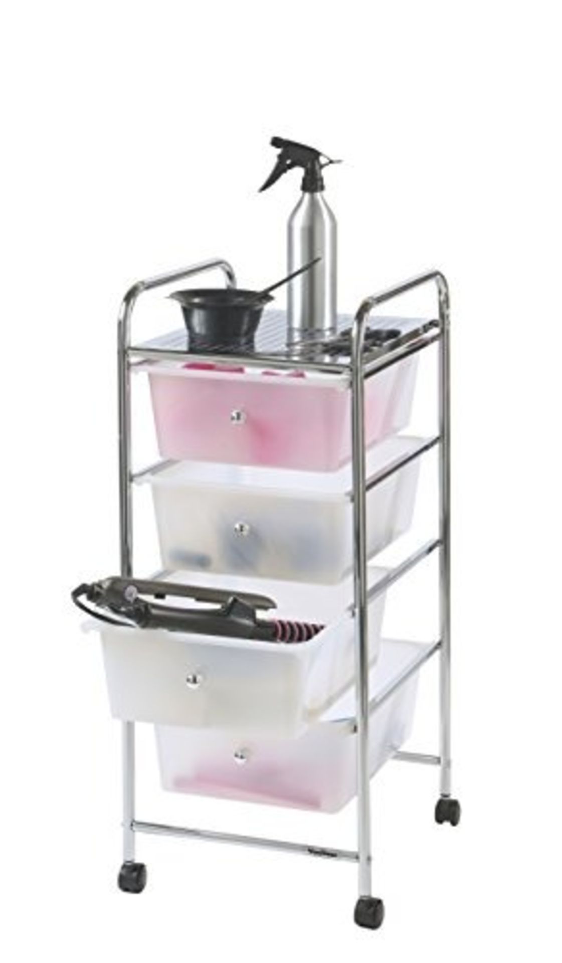 4 Drawer Trolley - White - ER23B